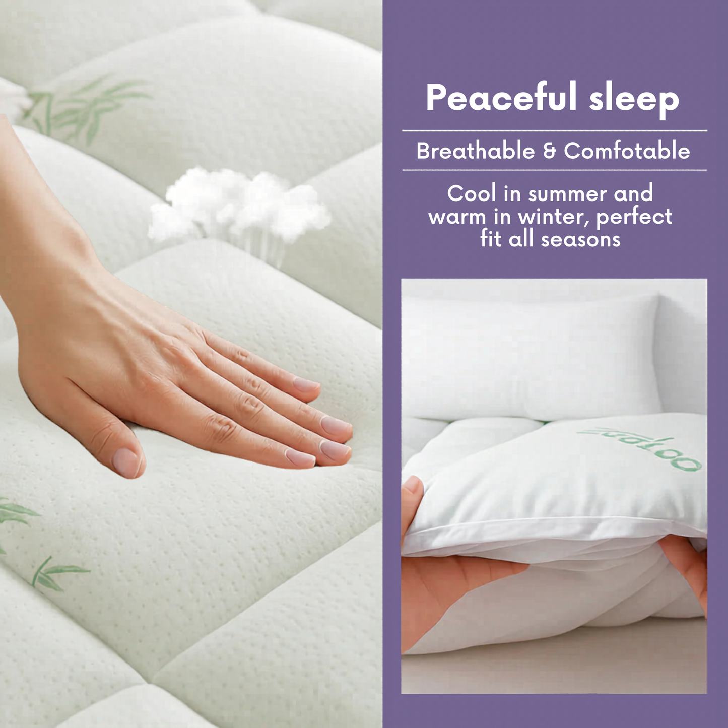 Droovii™ Bamboo Mattress Topper