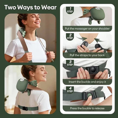Portable Neck Shoulder Massager with Heat Therapy